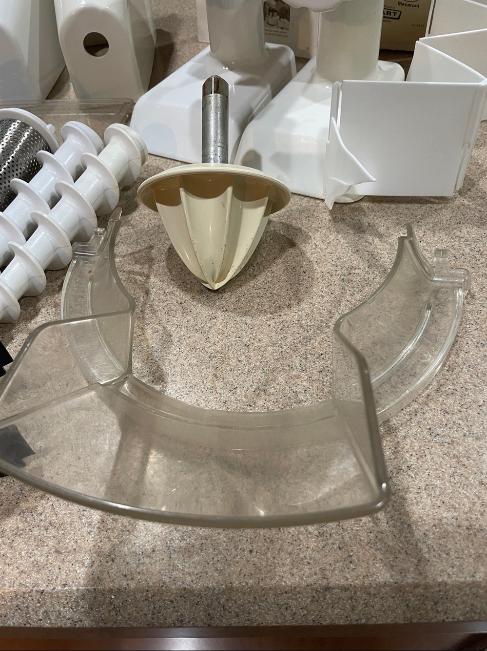 White Kitchen Mixer Attachment Set - Multi-Purpose Accessory Kit - Picture 4 of 7
